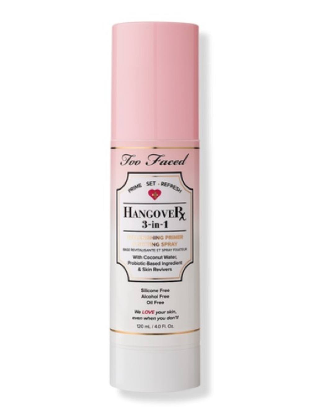 Too Faced Hangover Rx 3-in-1 Hydrating Primer Spray - BRAND NEW IN BOX